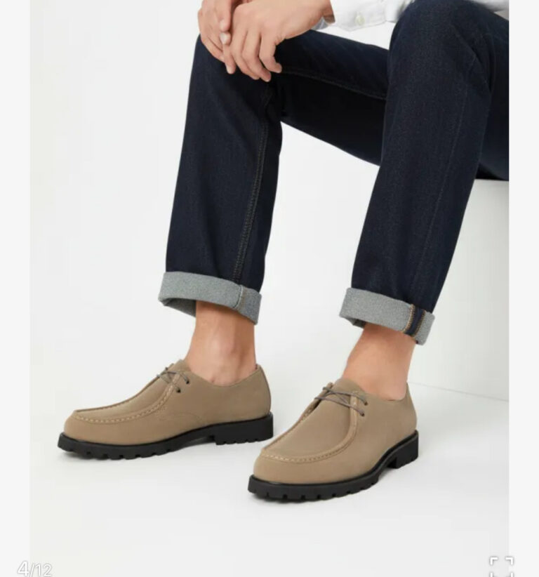 Heren veterschoen suèdine beige