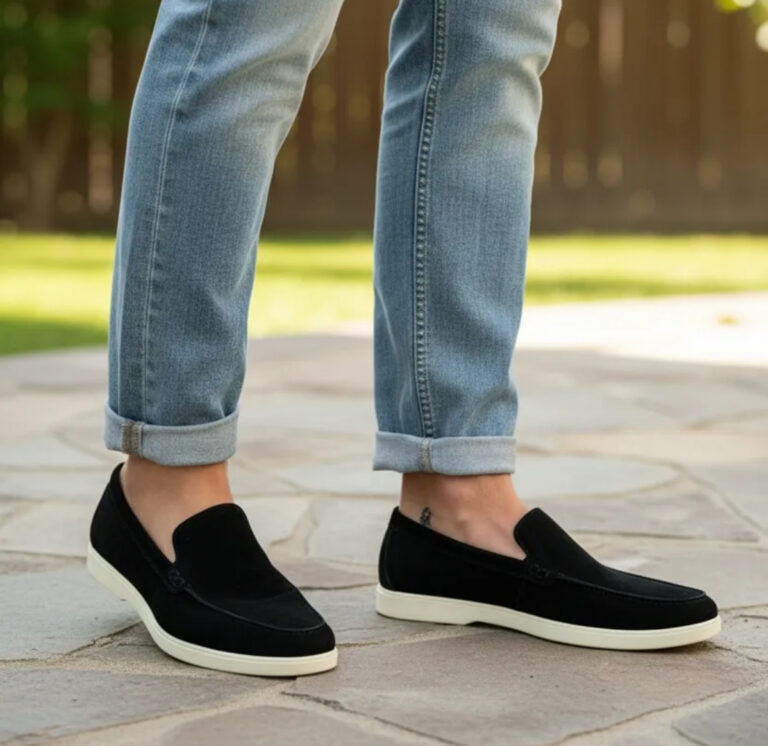 Heren loafer suèdine in zwart