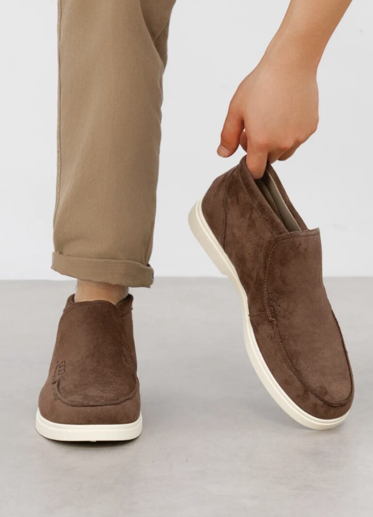 Heren bootie suèdine in bruin