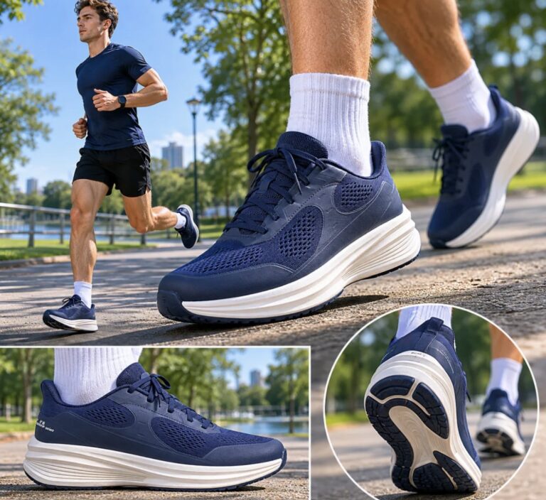 Heren slip-in sneaker in blauw